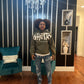 [GHETTO]ESSENTIALS HOODIE OLIVE