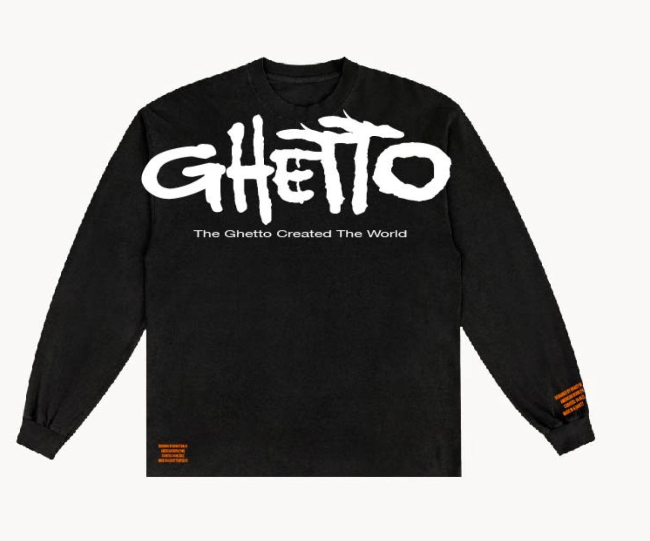 [GHETTO]ESSENTIALS LONG SLEEVE BLACK