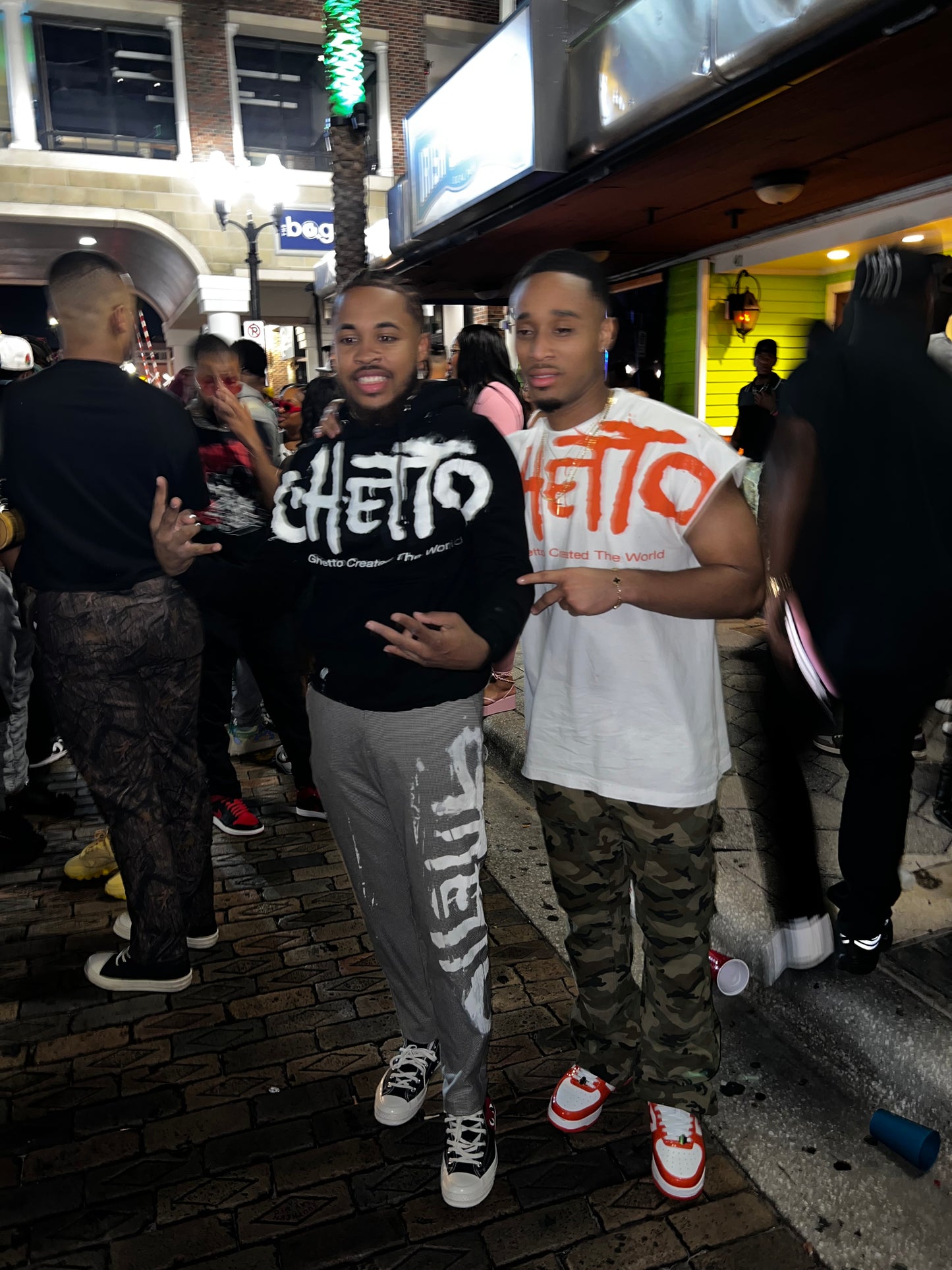 [GHETTO]ESSENTIALS HOODIE BLACK