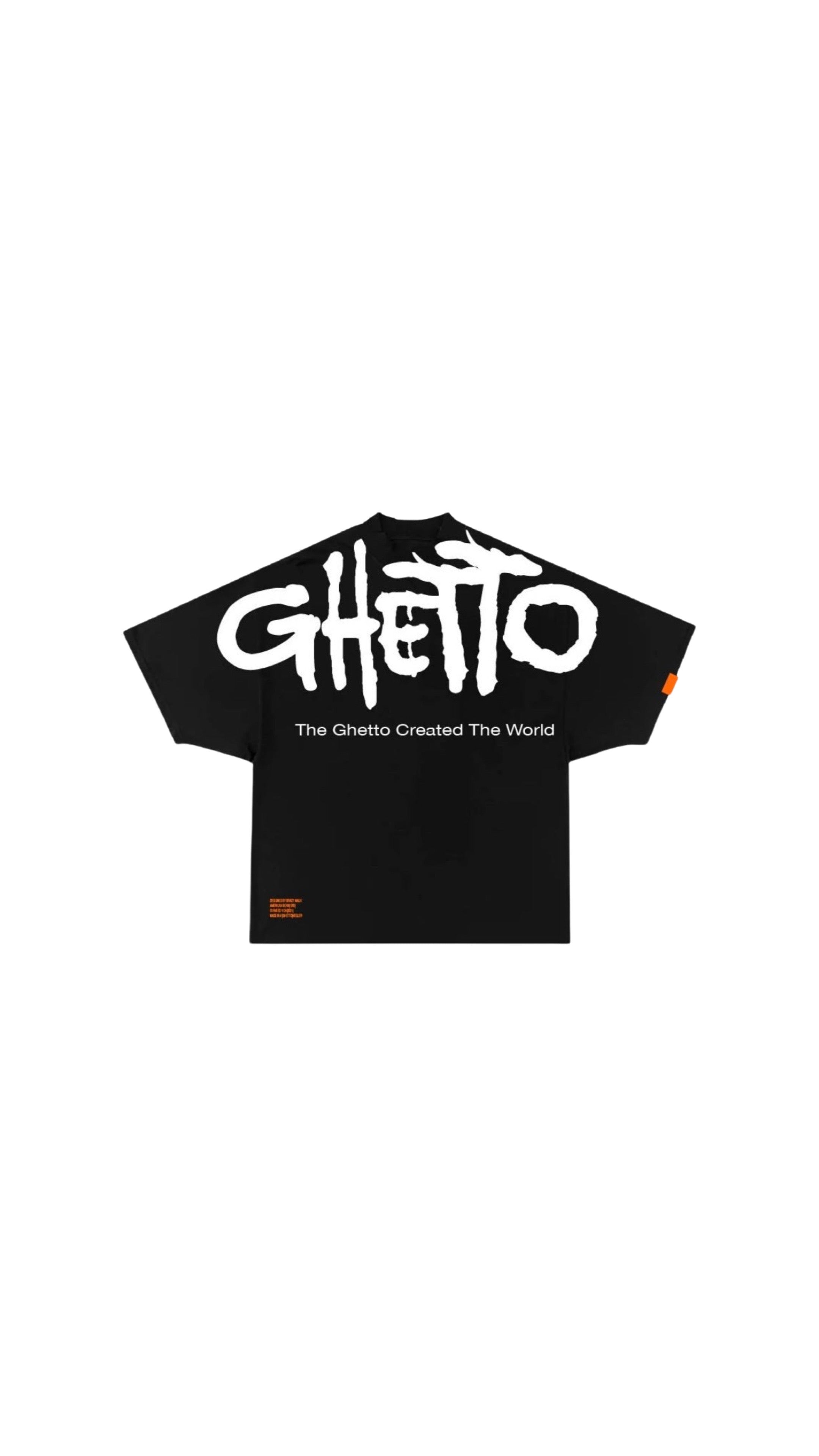 [GHETTO]ESSENTIALS TEE Black