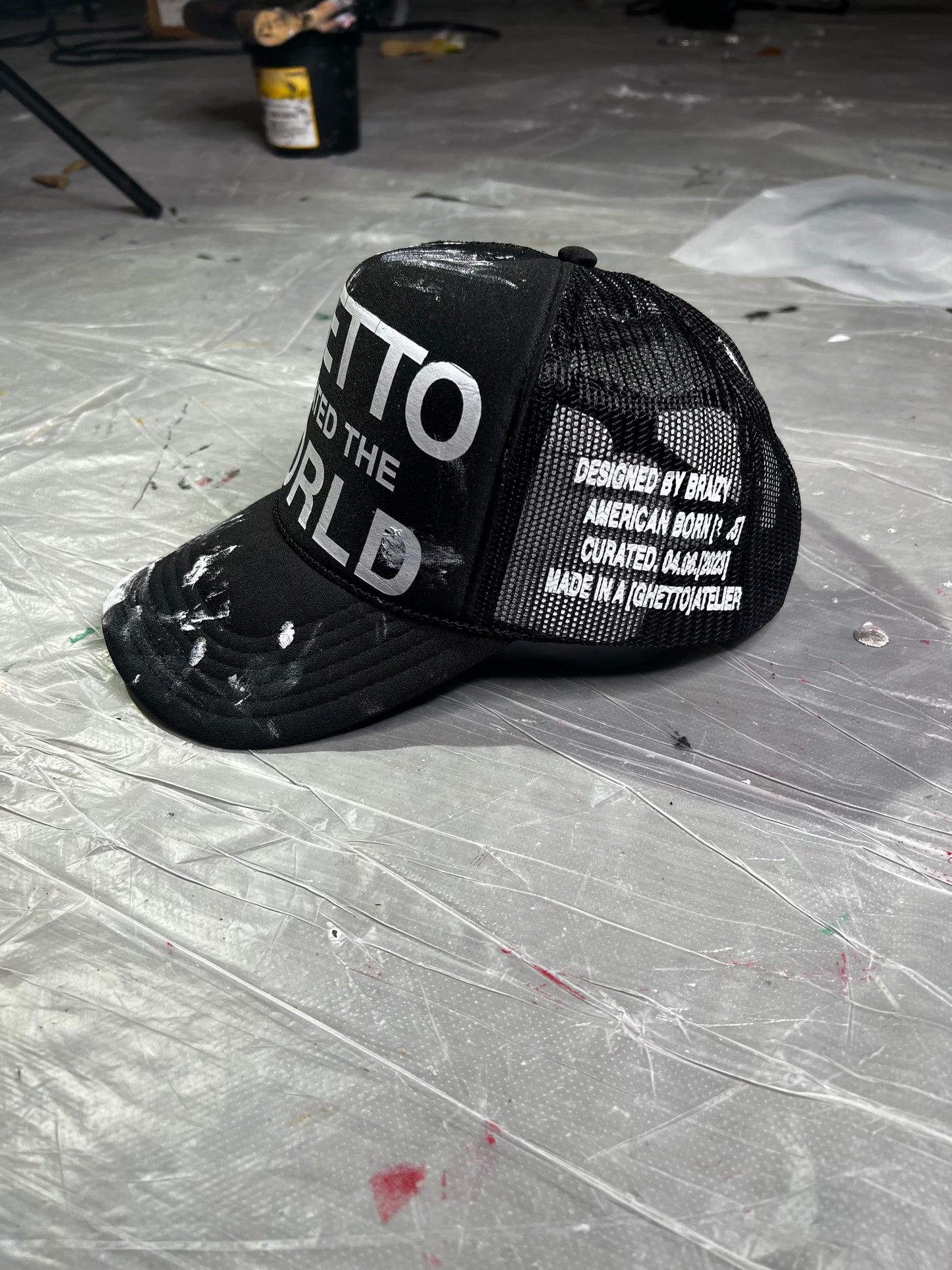 [GHETTO CREATED THE WORLD] TRUCKER (BLACK)