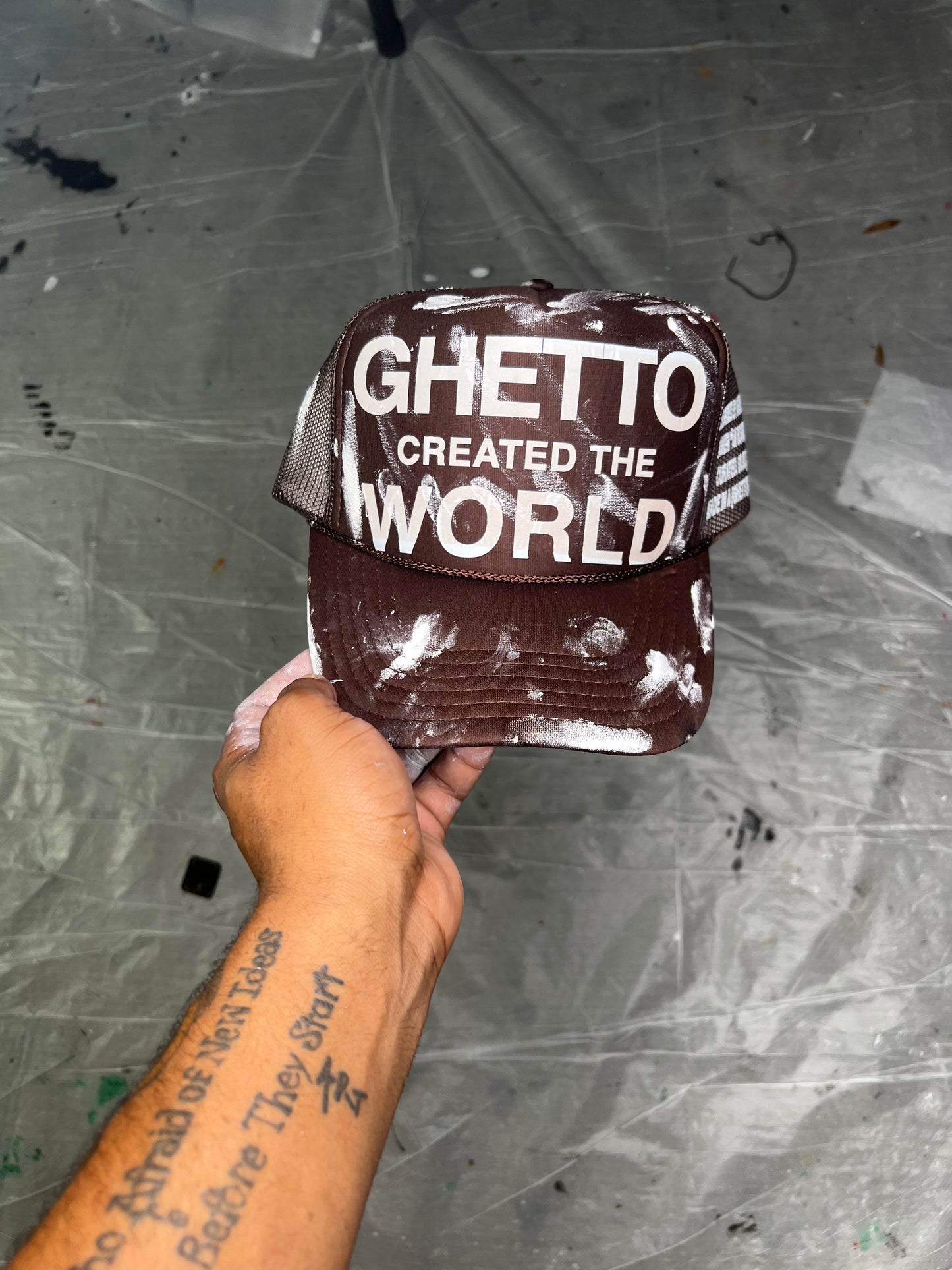 [GHETTO CREATED THE WORLD] TRUCKER (CHOCOLATE BROWN)